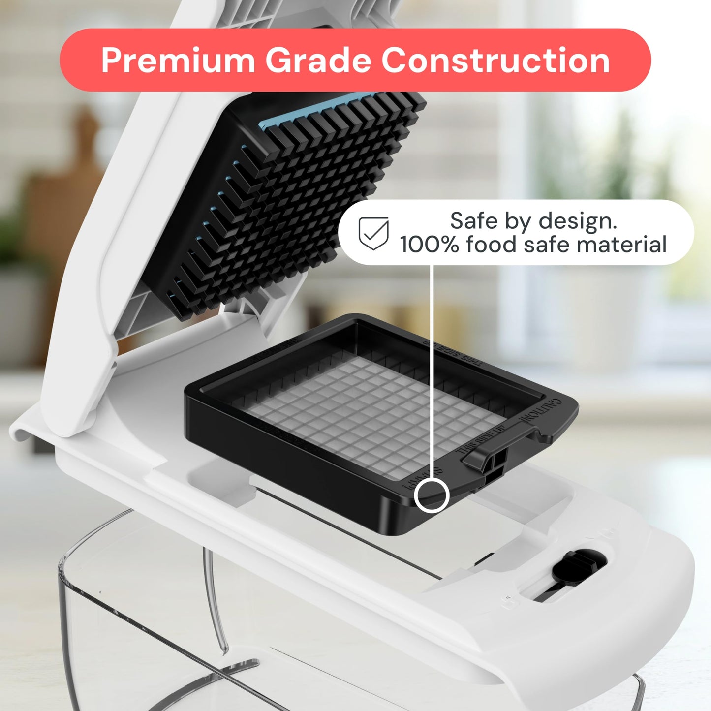 Fullstar The Original Pro Chopper - Vegetable Chopper and Spiralizer, Food Chopper with Container, Fruit Slicer, Kitchen Gadgets & Accessories, Home Essentials (4 in 1, White)