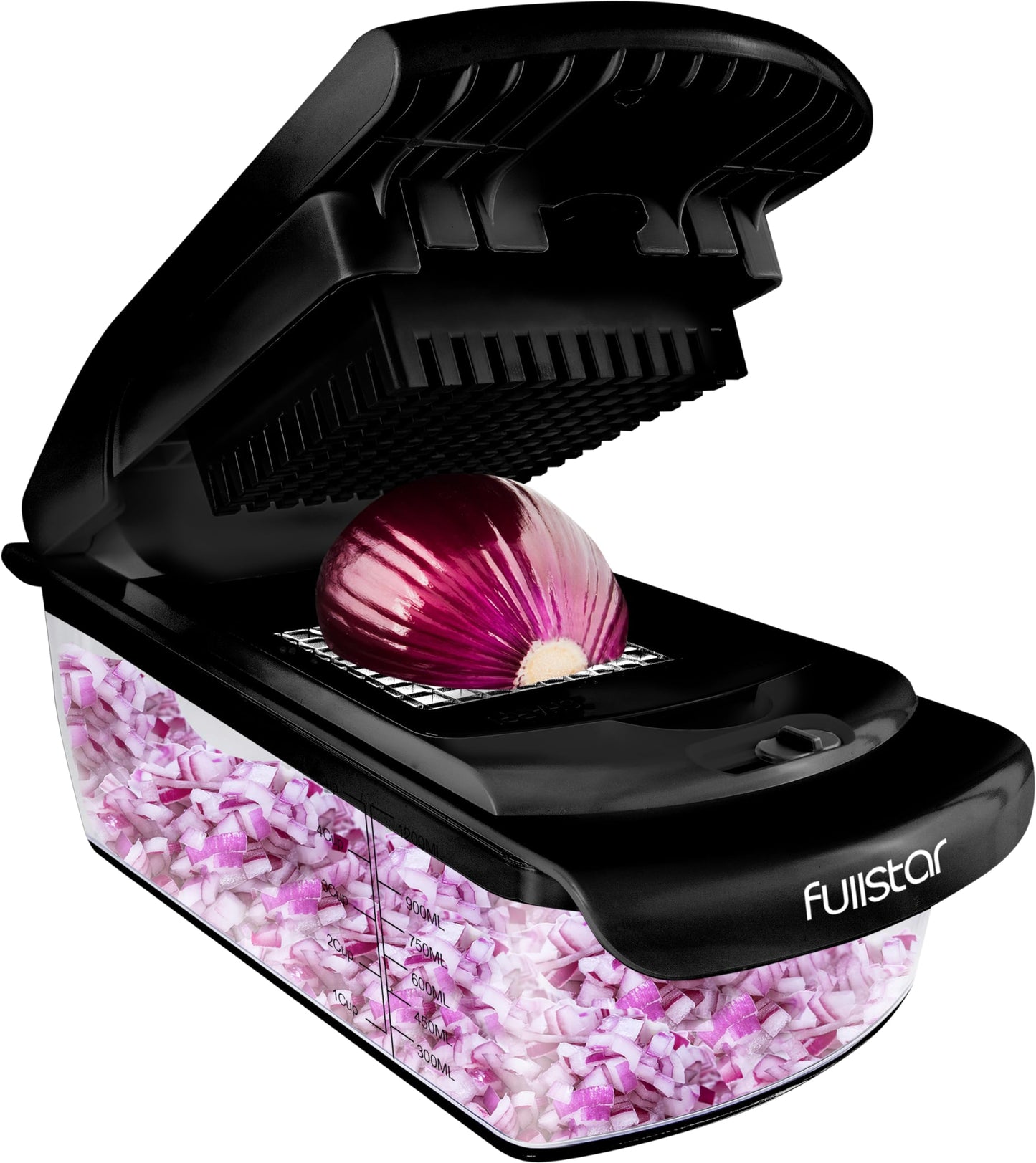 Fullstar The Original Pro Chopper - Vegetable Chopper and Spiralizer, Food Chopper with Container, Fruit Slicer, Kitchen Gadgets & Accessories, Home Essentials (4 in 1, White)