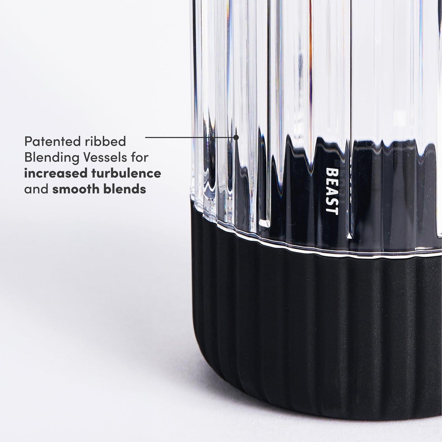 Beast Mega 1200 Plus | Premium Countertop Blender | Smoothies, Shakes, Sauces, Dips, Soups | Blends Ice and Frozen Fruit | XL Vessel | With Extra Vessels, Straw System | (Charcoal, 120V)