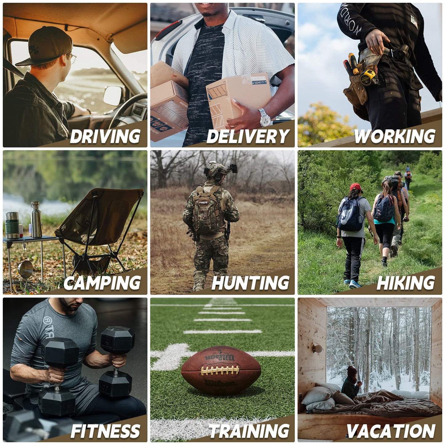 32 Oz Water Bottle with Sleeve - Insulated Bottle with Strap Stainless Steel Gym Water Bottles for Men Sports Workout Hiking All Black