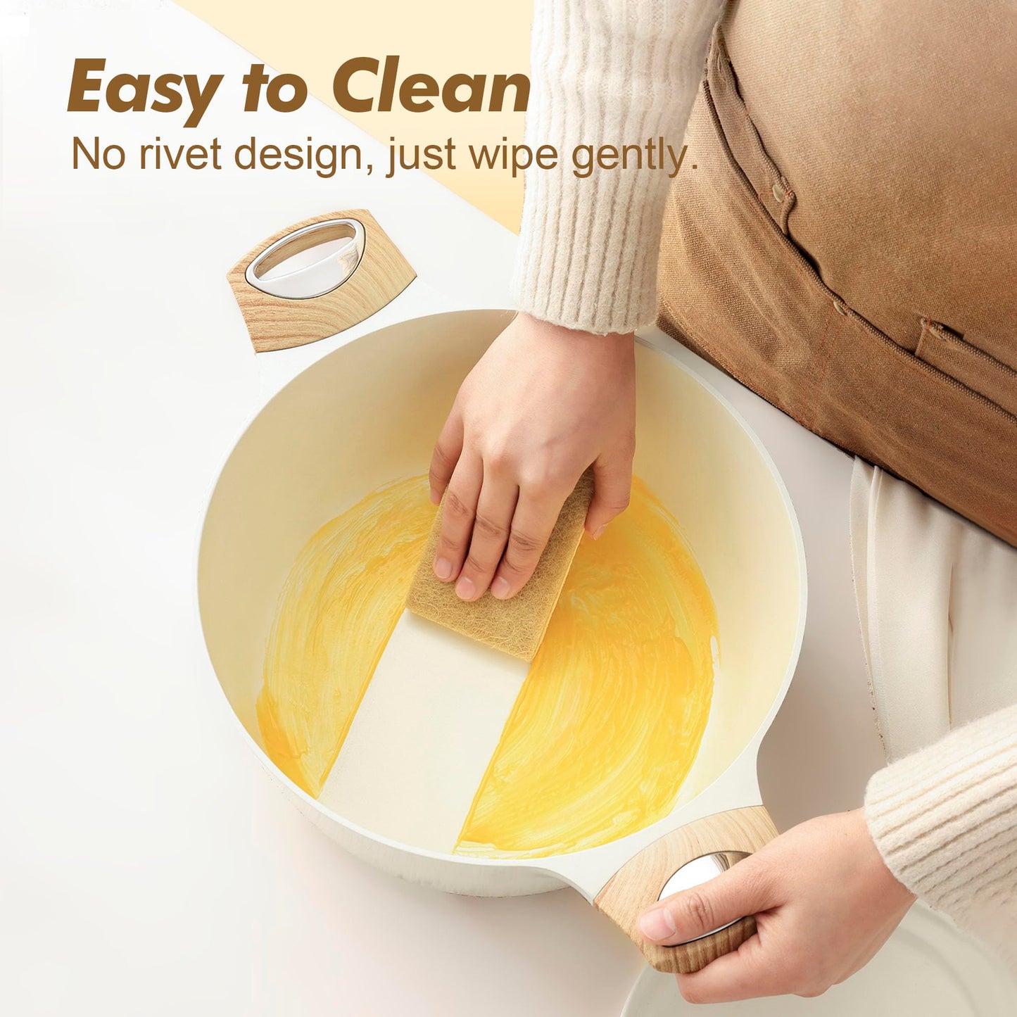 SENSARTE Ceramic Cookware Sets, Pots and Pans Set Nonstick, 20-Piece Induction Cookware, Non-toxic Healthy Non Stick Kitchen Cooking Set with Stay-Cool Handles, PFAS PTFE PFOA PFOS Free