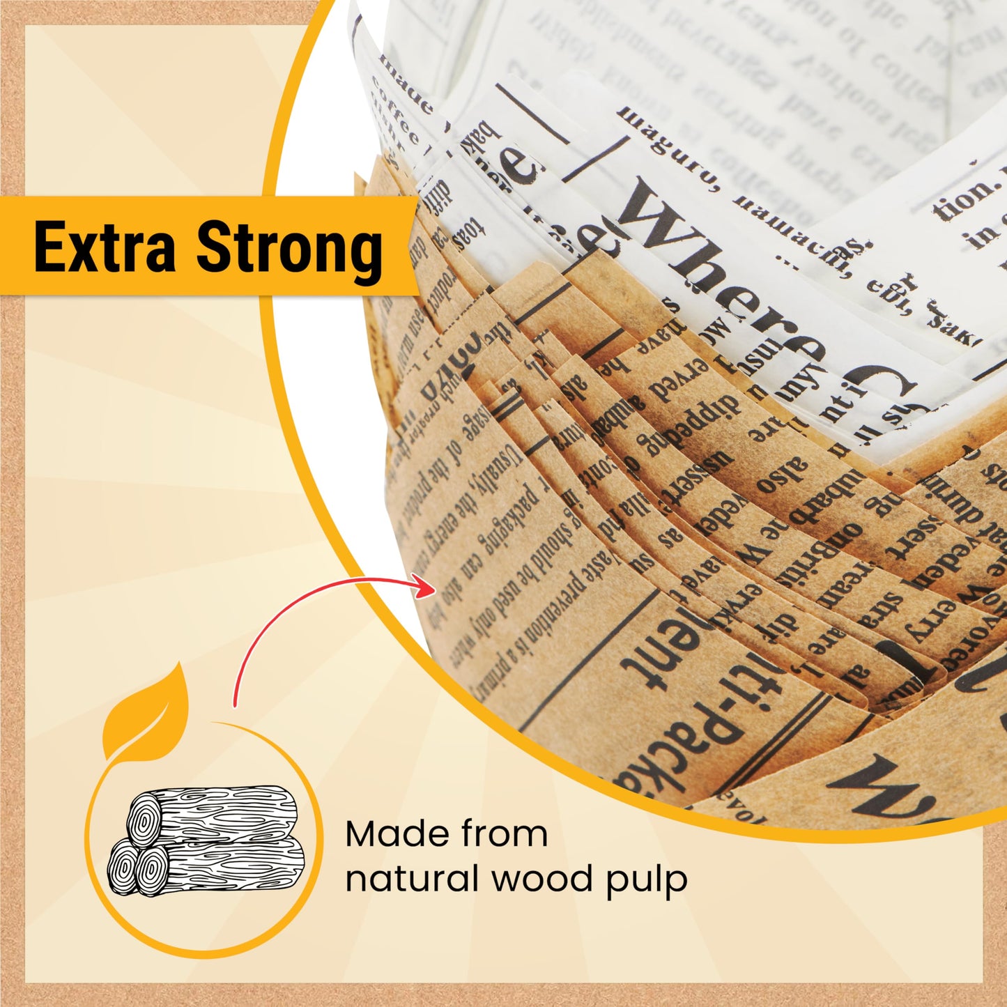 Tulip Cupcake Liners, Muffin Liners for Baking by Baker’s Signature – 200pcs of Parchment Paper Cups Cupcake Wrappers – Perfect Size, Sturdy, Greaseproof & Easy to Use – Colorful