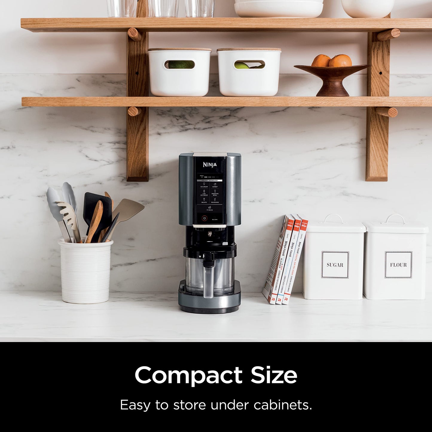 Ninja CREAMi Scoop & Swirl Ice Cream and Soft Serve Maker, Sorbet, Milkshake, Frozen Yogurt, Low Calories Program & More, 13-in-1, Soft Serve Handle & (2) CREAMi 2-in-1 16oz Pints, NC701