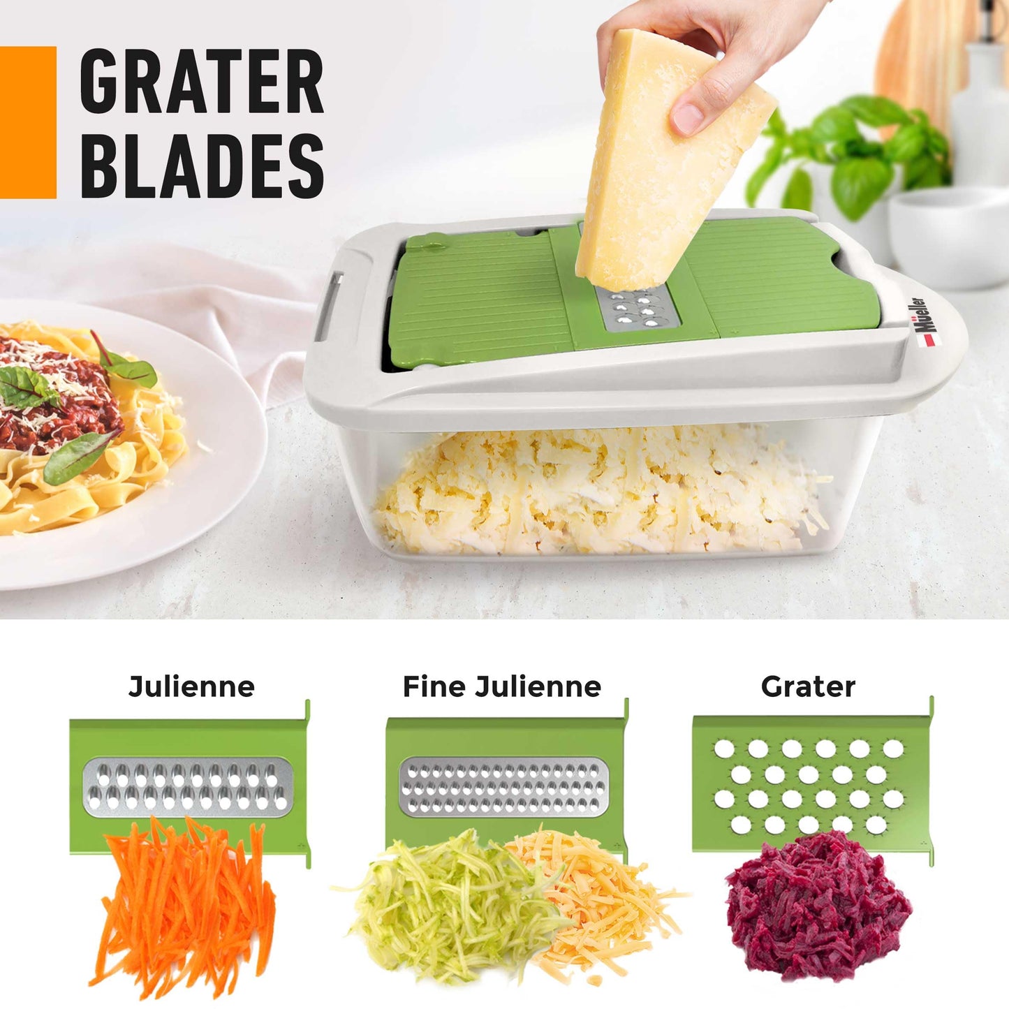 Mueller The Real Original Pro Chopper since 2013 Vegetable Chopper Mandoline Slicer, 8 Blade Food Veggie Chopper Onion Vegetable Cutter with Container, Kitchen Gadgets & Essentials, (10 in 1)