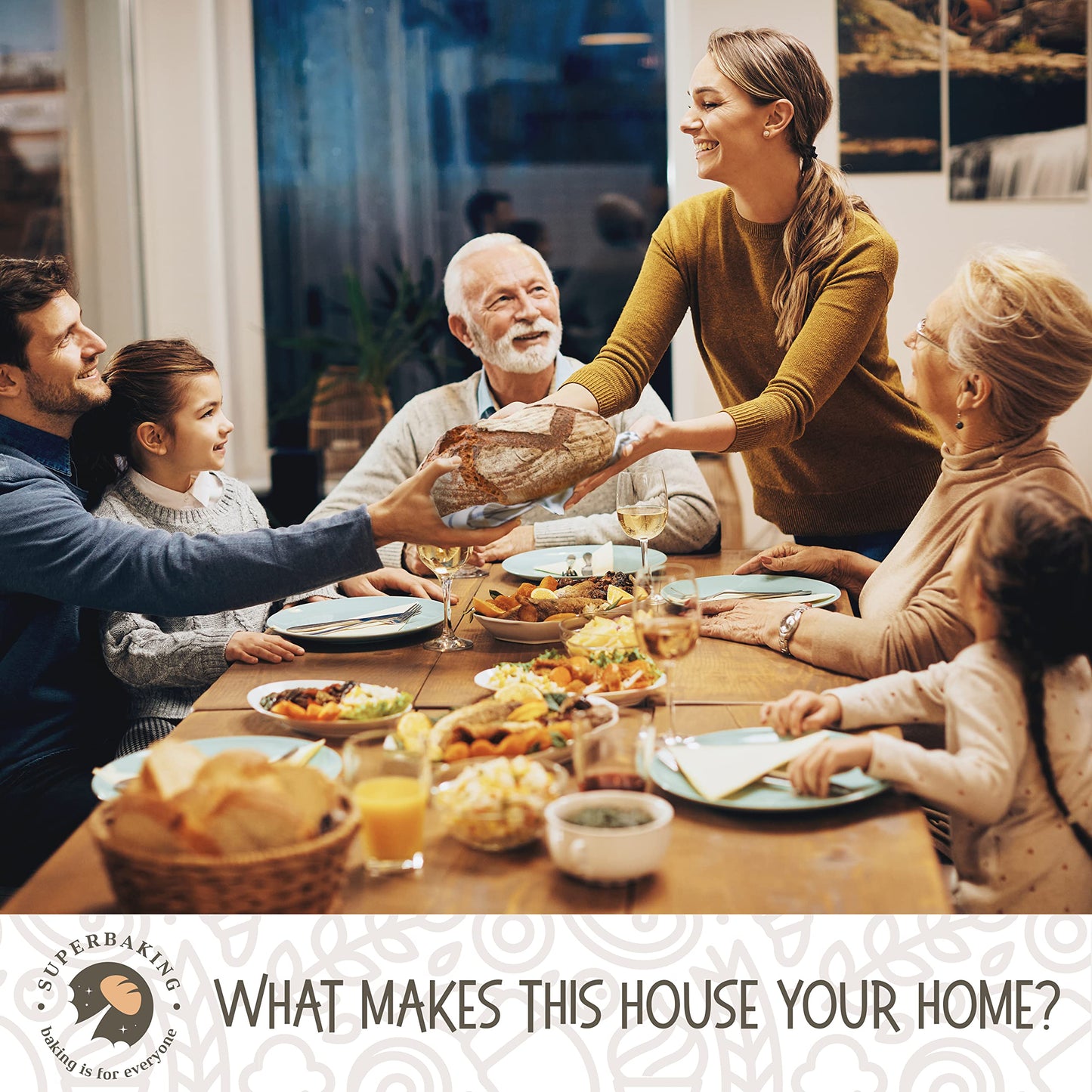 Superbaking 2 pcs Banneton Bread Proofing Basket, 9" Splinter-Free Round Rattan Bread Basket with Liners, Sourdough Starter Kit, Sourdough Bread Baking Supplies & Sourdough Kit, Bread Making Tools