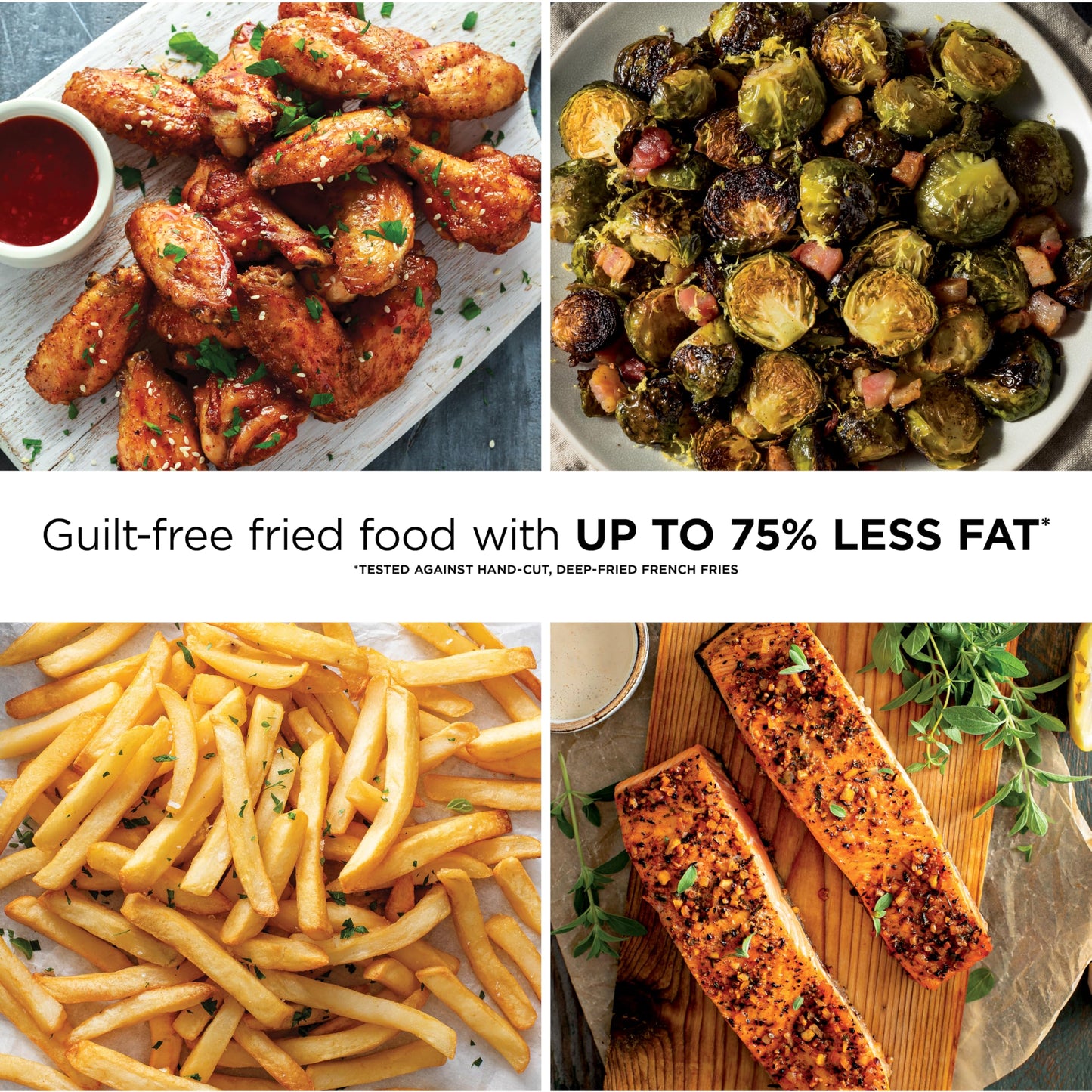 Ninja | Air Fryer | 6.5 QT Pro XL Capacity fits 9lbs of Wings | 6-in-1 Max Crisp, Air Fry, Roast, Bake, Reheat & Dehydrate | Nonstick Basket, Crisper Plate & Recipe Guide | Grey | AF181