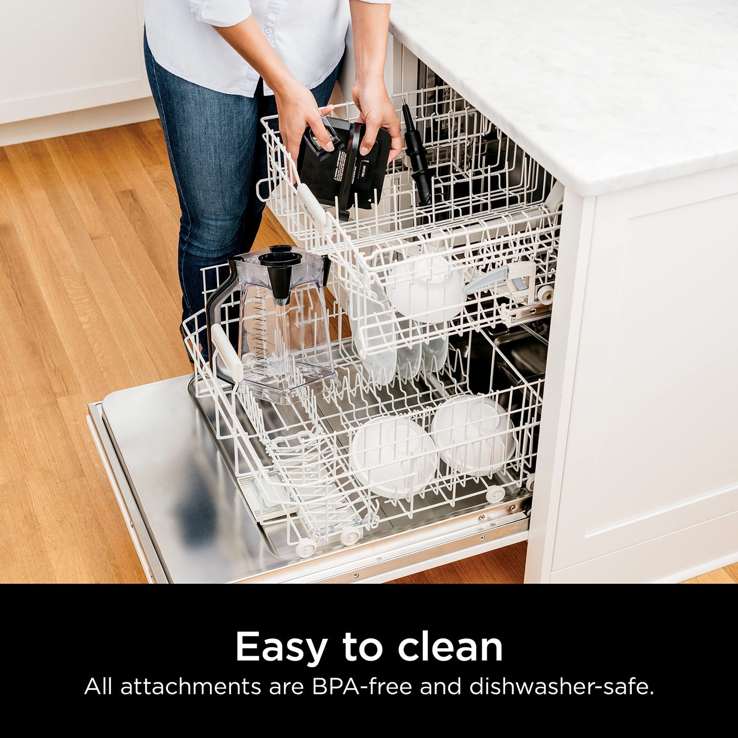 Ninja BN801 Professional Plus Kitchen System, 1400 WP, 5 Functions for Smoothies, Chopping, Dough & More with Auto IQ, 72-oz.* Blender Pitcher, 64-oz. Processor Bowl, (2) 24-oz. To-Go Cups, Grey