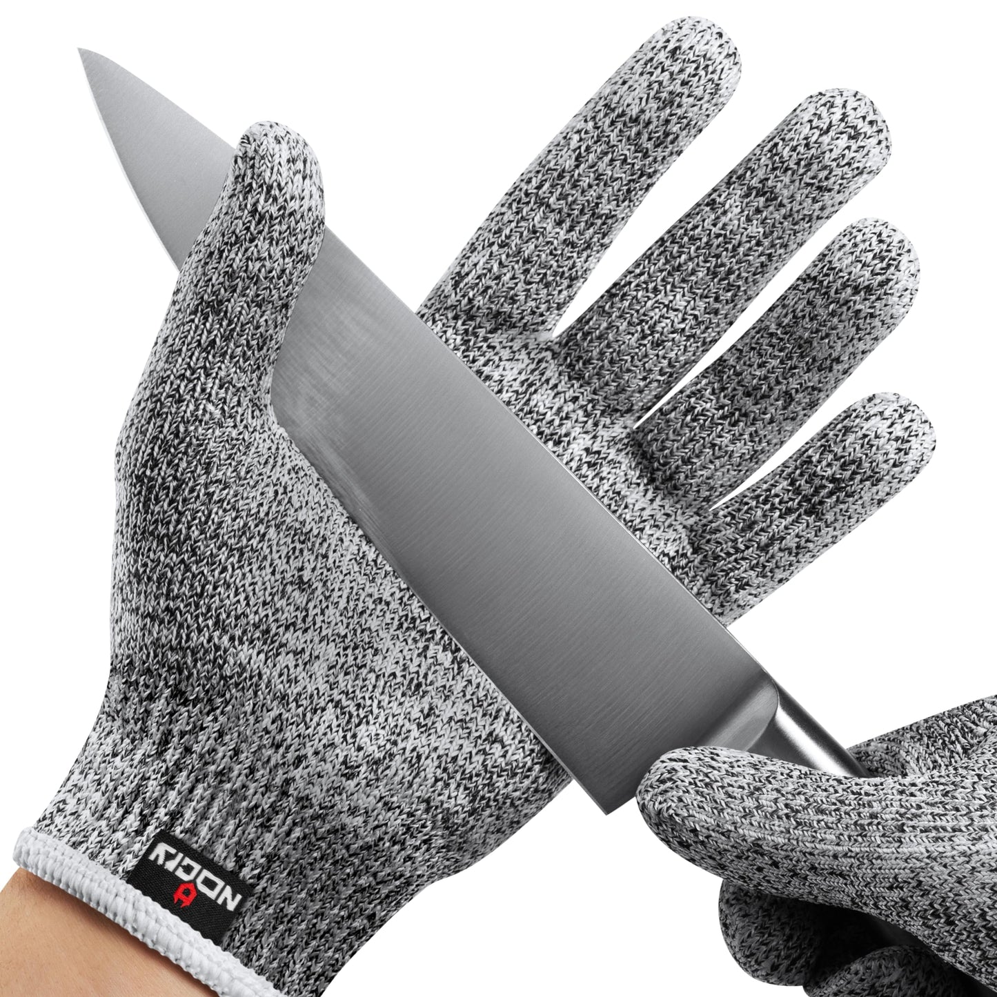 NoCry Professional Cut Resistant Work Gloves for Men and Women with Firm Grip and Waterproof Palms — Touchscreen Tips & Reinforced Thumb — Ideal for Cutting, Slicing and Dicing