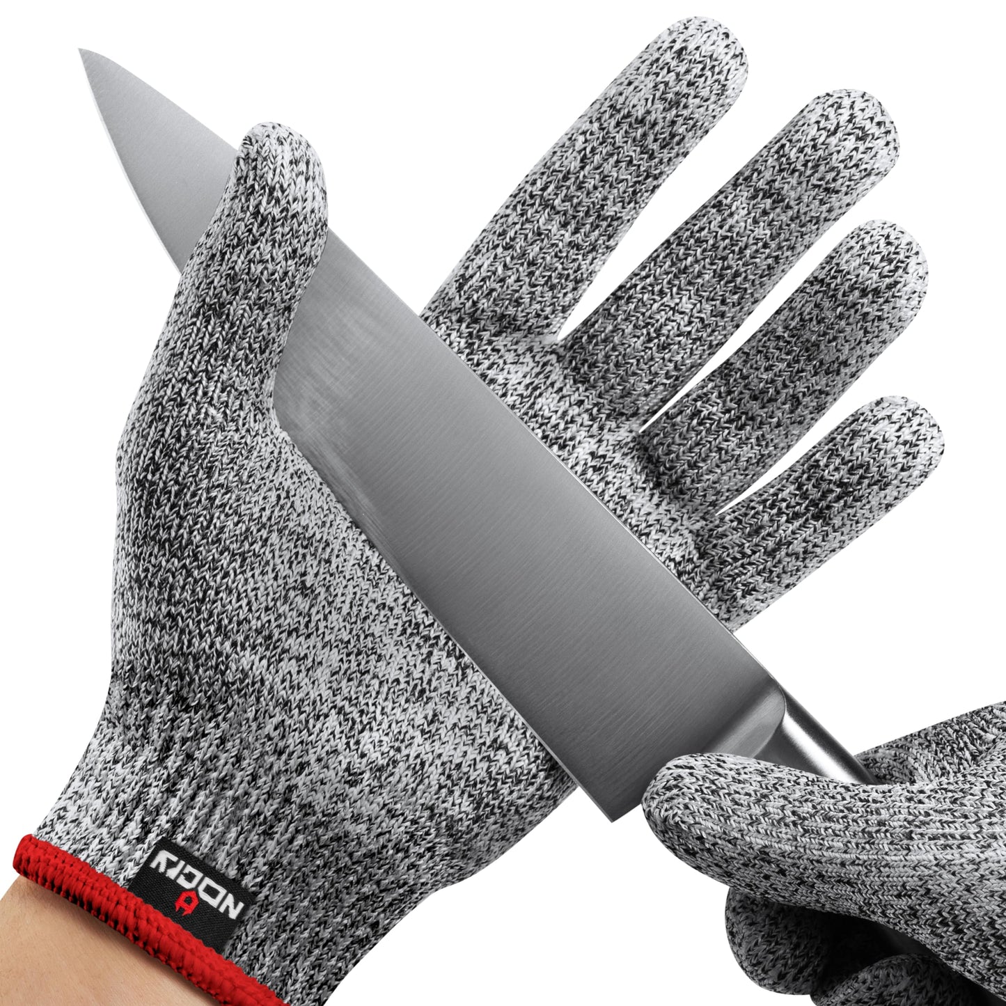 NoCry Professional Cut Resistant Work Gloves for Men and Women with Firm Grip and Waterproof Palms — Touchscreen Tips & Reinforced Thumb — Ideal for Cutting, Slicing and Dicing