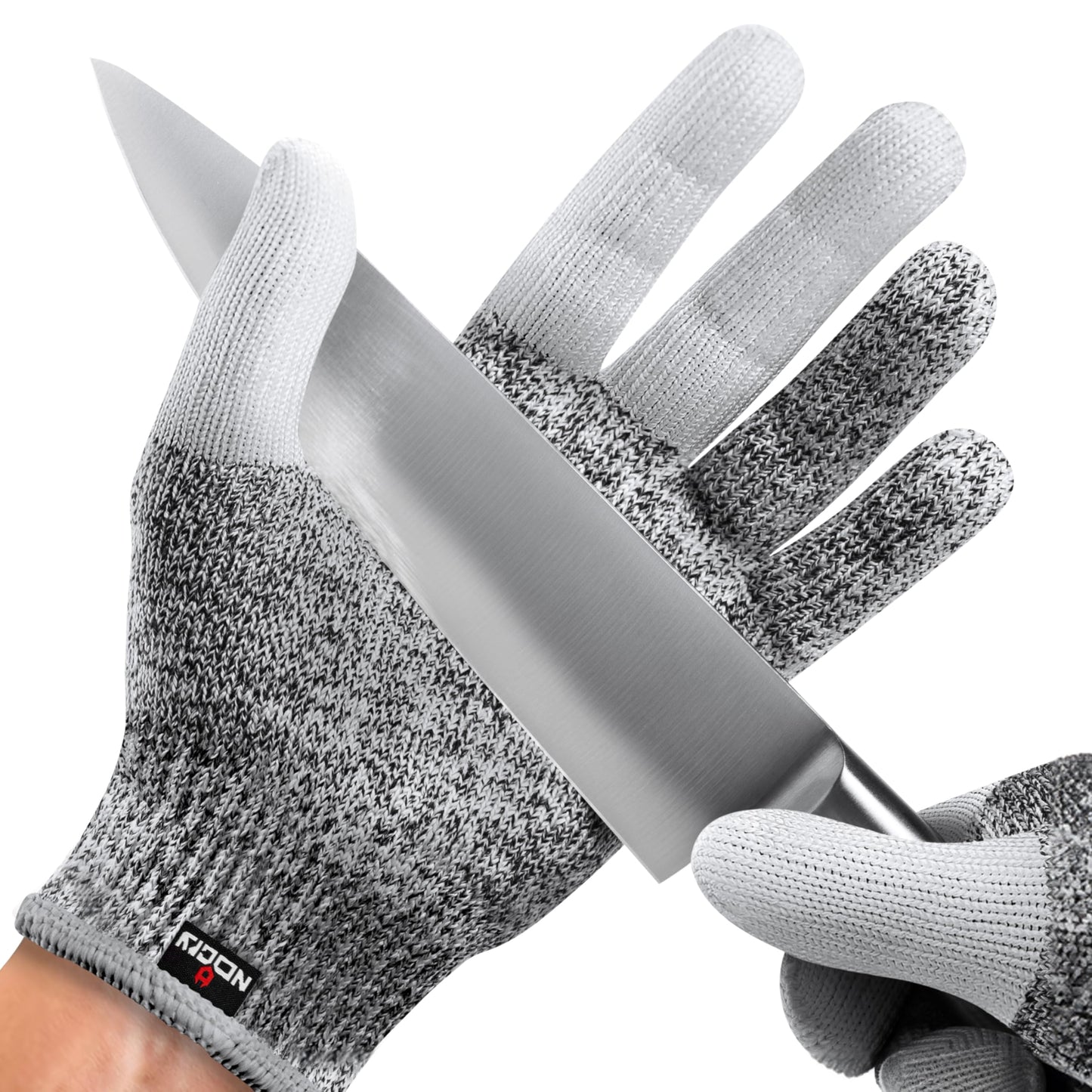 NoCry Professional Cut Resistant Work Gloves for Men and Women with Firm Grip and Waterproof Palms — Touchscreen Tips & Reinforced Thumb — Ideal for Cutting, Slicing and Dicing