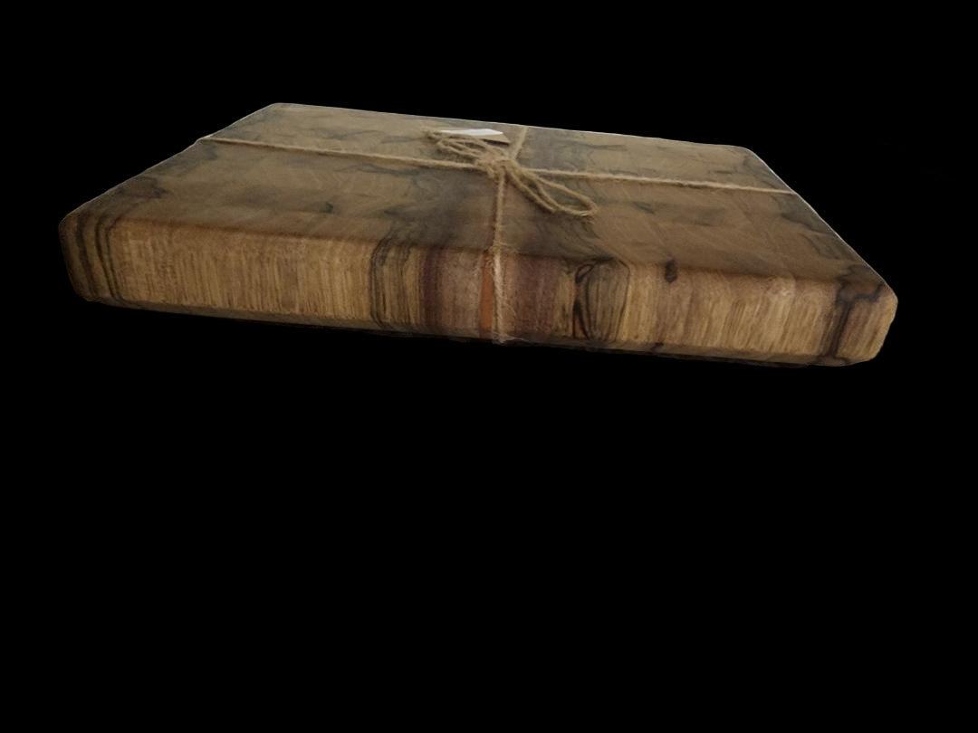 End Grain Butcher Block Crafted with Black Limba, Walnut & Cherry for Kitchen Elegance