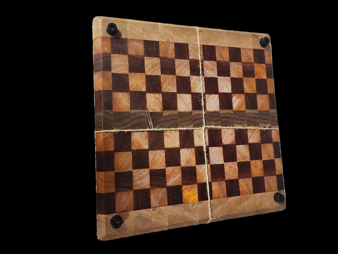Handmade Butcher Block - Exotic Hardwood Cutting Board for Kitchens