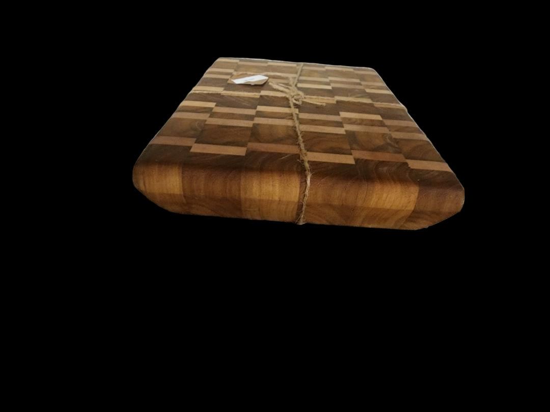 Hard Maple Cutting Board - Handcrafted Burmese Teak & Maple Kitchen Tool