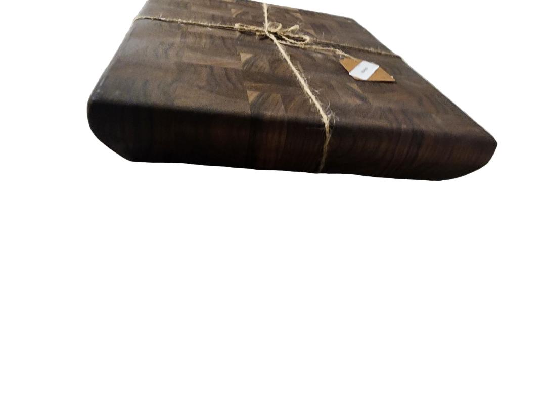 End Grain Butcher Block - Handcrafted Black Walnut Kitchen Prep