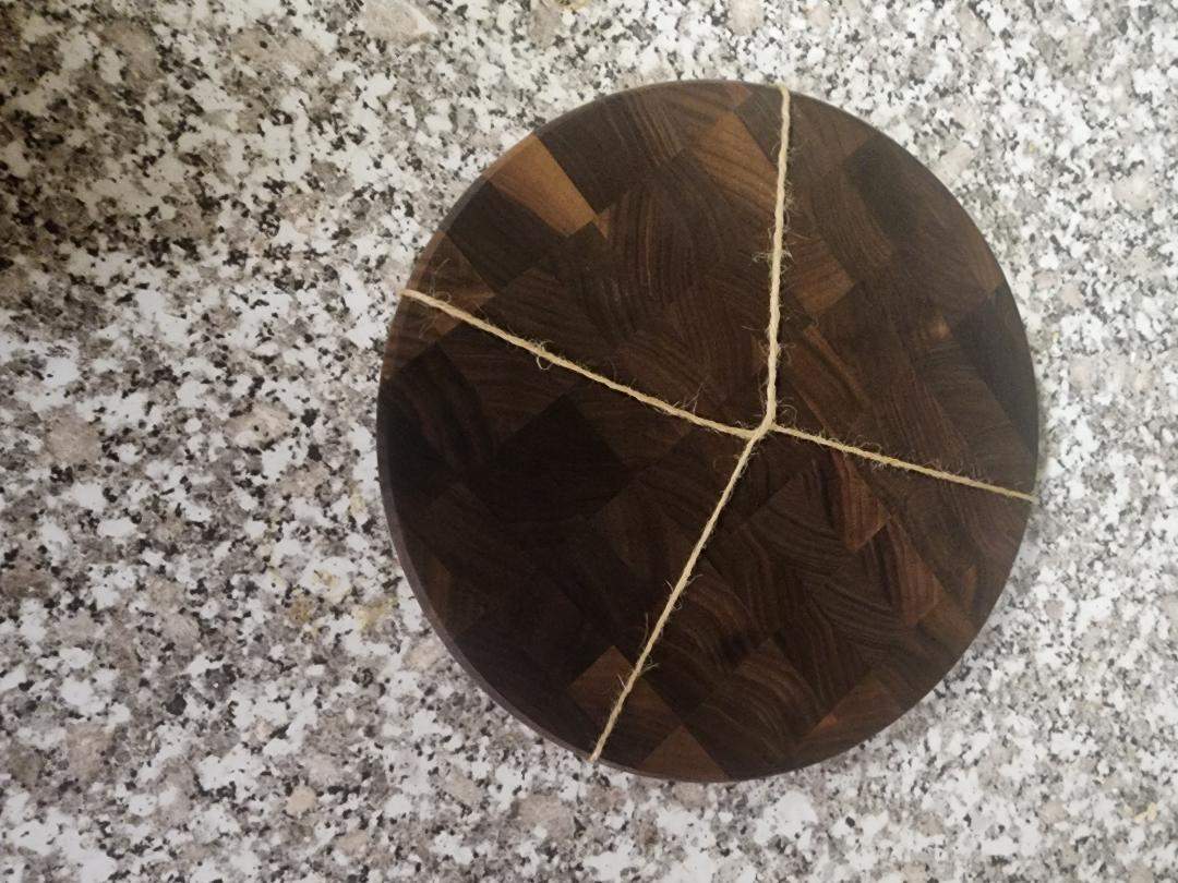Cutting Board - Handcrafted 10x3/4" Sappy Black Walnut End Grain
