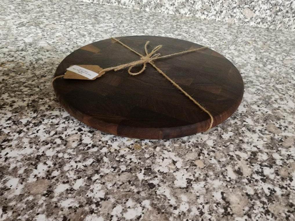 Cutting Board - Handcrafted 10x3/4" Sappy Black Walnut End Grain