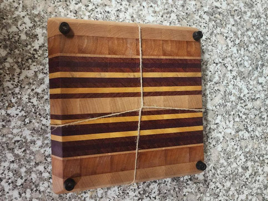Cutting Board - Artisan Maple, Orange Heart, Purple Heart, Yellowheart & Padauk for Stylish Kitchen Prep