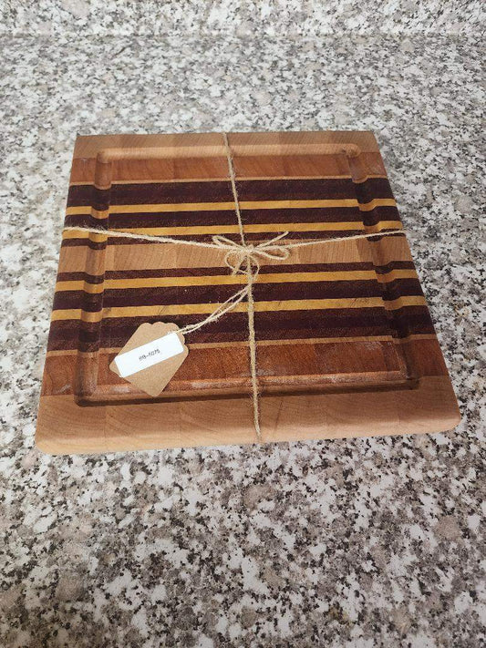 Cutting Board - Artisan Maple, Orange Heart, Purple Heart, Yellowheart & Padauk for Stylish Kitchen Prep