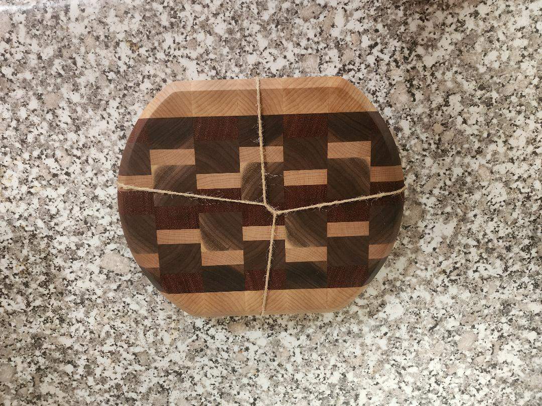 Handcrafted Cutting Board - Maple, Black Walnut & Padauk for Elegant Kitchen Use
