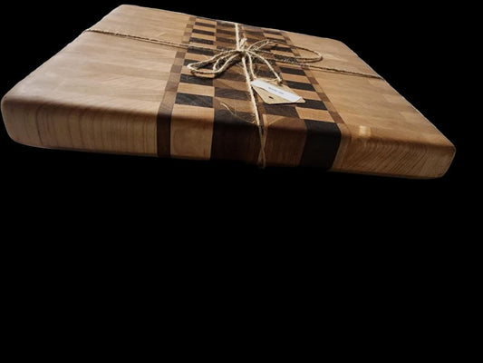 Handmade Butcher Block - Premium Maple, Cherry & Black Walnut