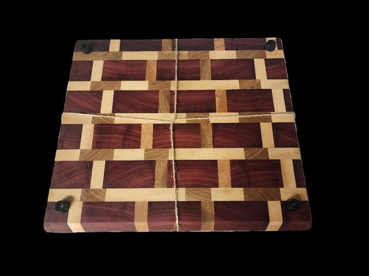 End Grain Cutting Board - Durable Australian Jarrah & Maple Craftsmanship