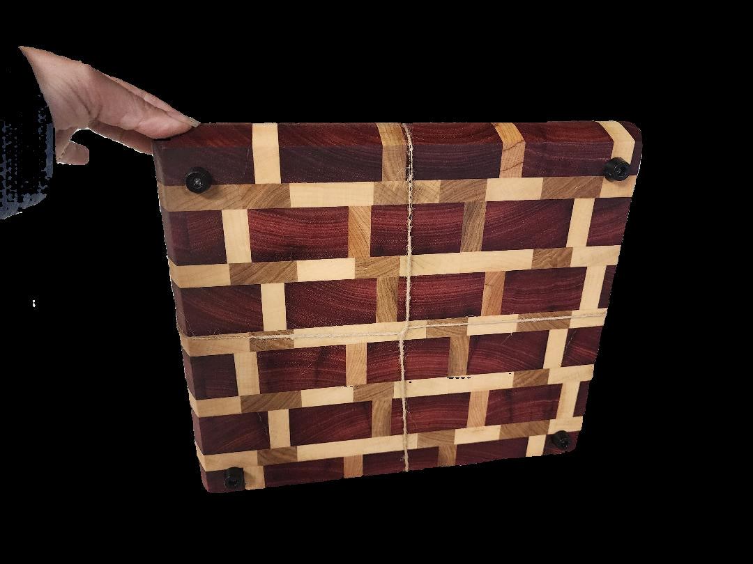 End Grain Cutting Board - Durable Australian Jarrah & Maple Craftsmanship