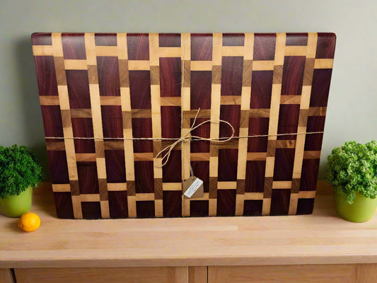Australian Jarrah & Hard Maple End Grain Butcher Block