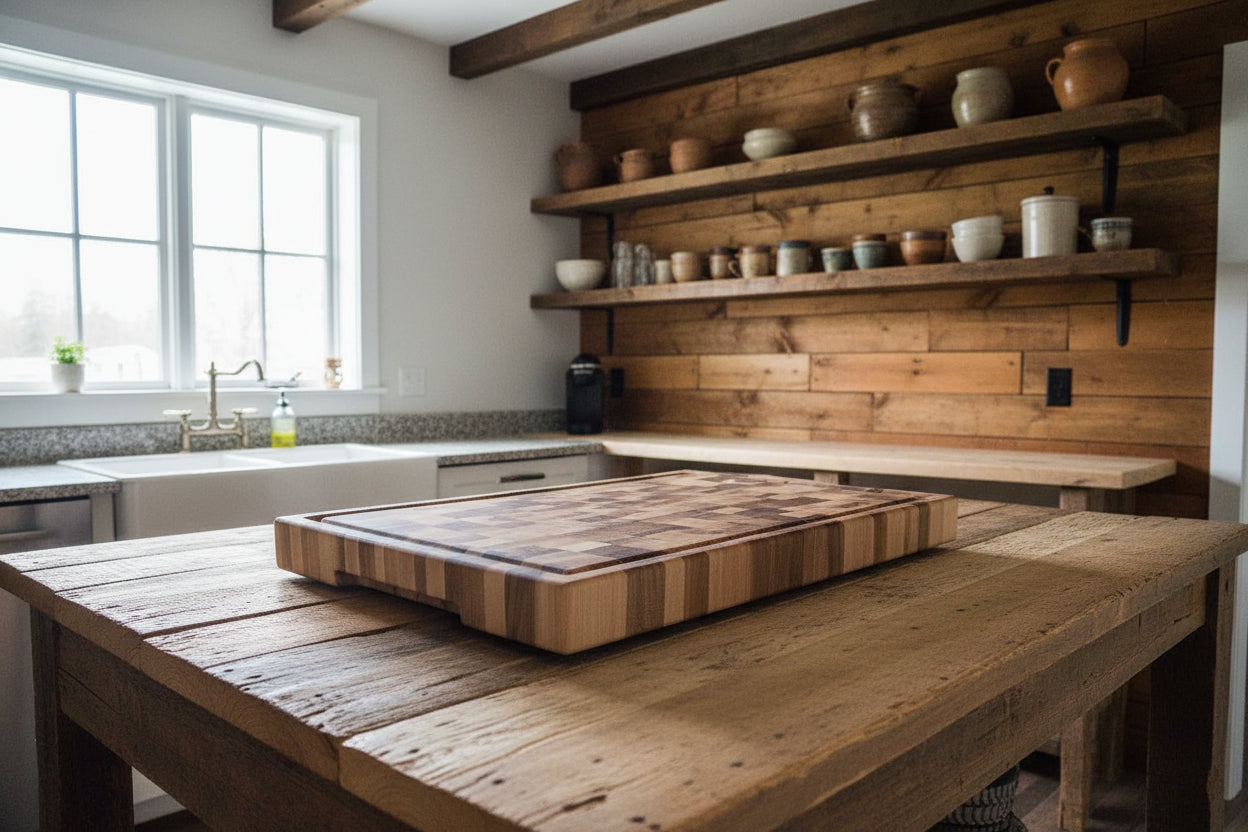 Handcrafted 15×21×2" Northern Hard Maple End‑Grain Butcher Block