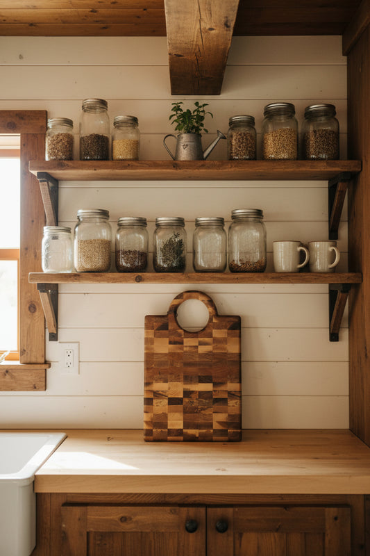 Handcrafted End‑Grain Hard Maple Butcher Block — 11.75x18x1.375" with Handle & Juice Groove
