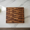 Handmade End Grain Northern Hard Maple Cutting Board with Rubber Feet – 12" x 12" x 1.75"