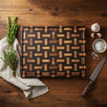 XL 16.25x20.5x2" end grain black walnut 