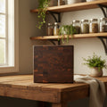 12x12x1.5" end grain black walnut cutting board butcher block