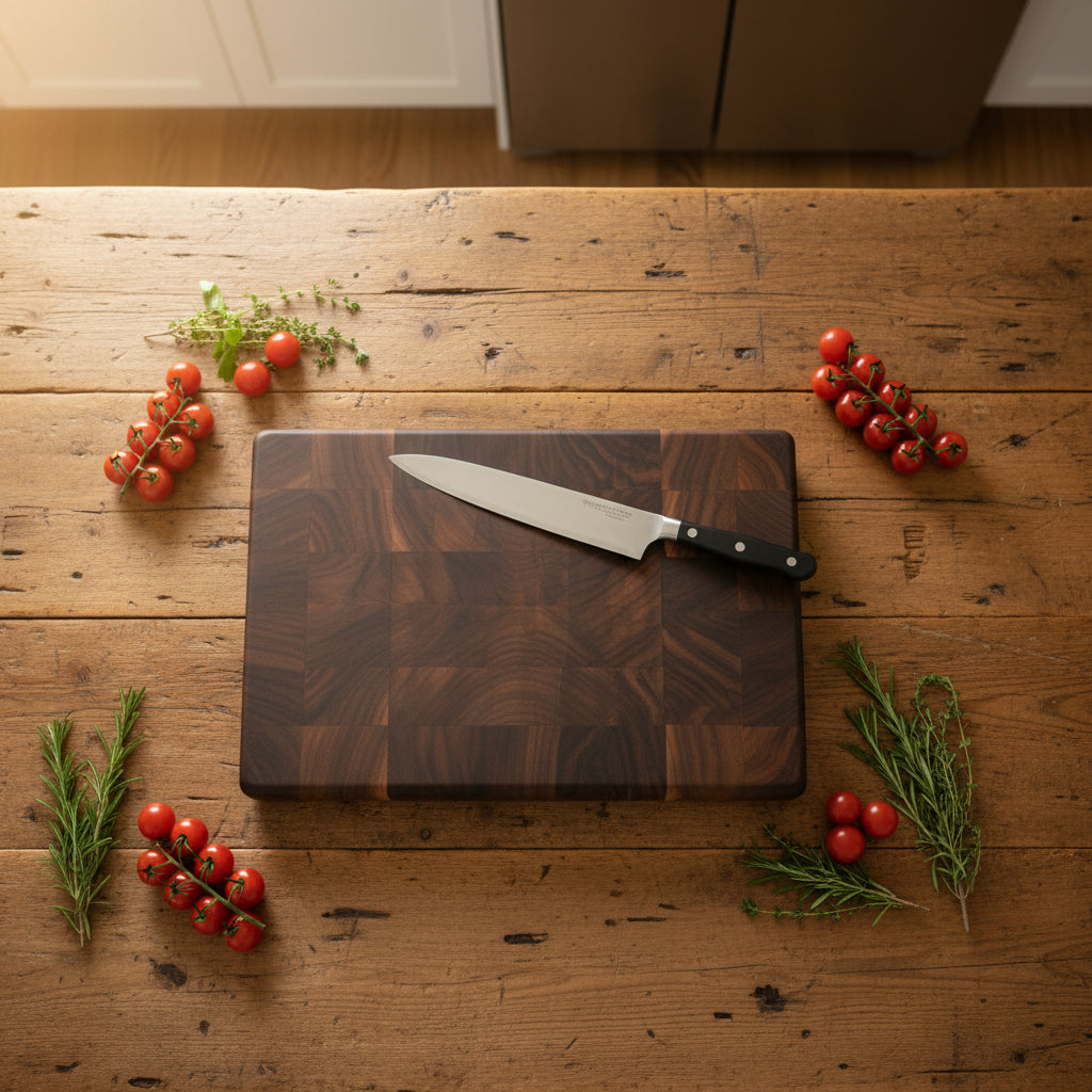 Set of Black Walnut End Grain Sushi or Bar Boards  6x12