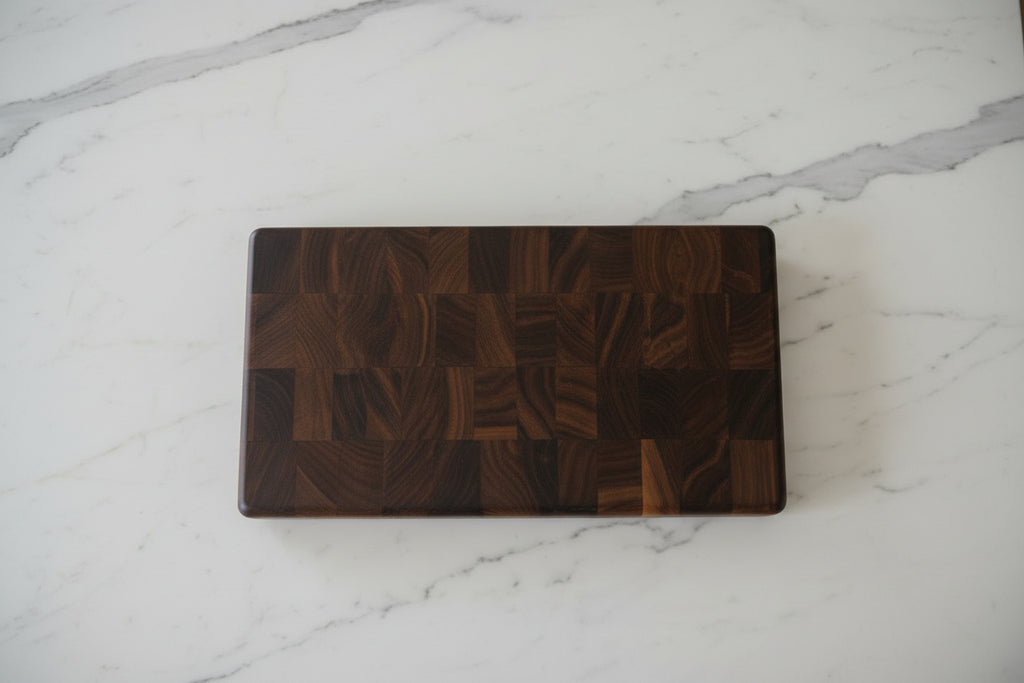 Set of Black Walnut End Grain Sushi or Bar Boards  6x12