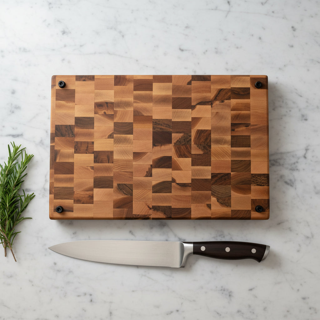 11x17x1.5 End Grain Hard Maple Cutting Board | Stewart's