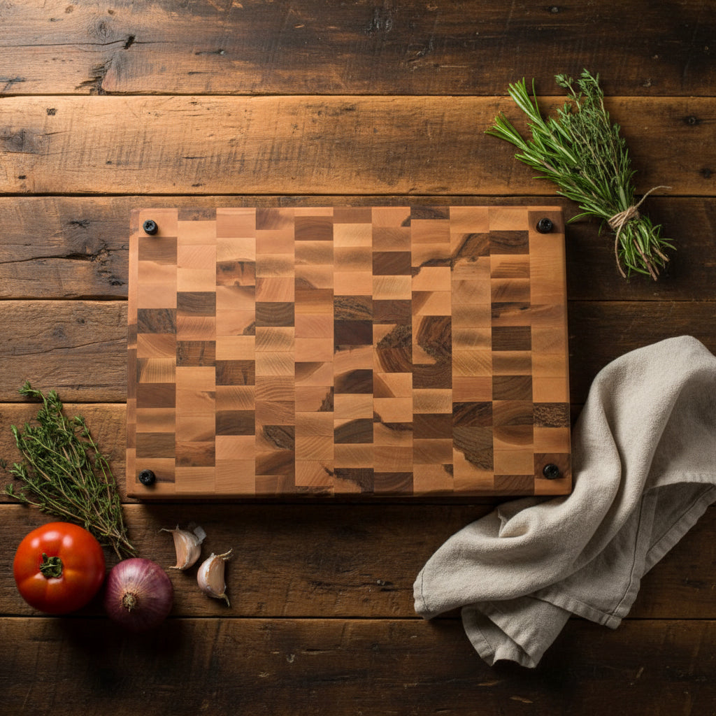11x17x1.5 End Grain Hard Maple Cutting Board | Stewart's