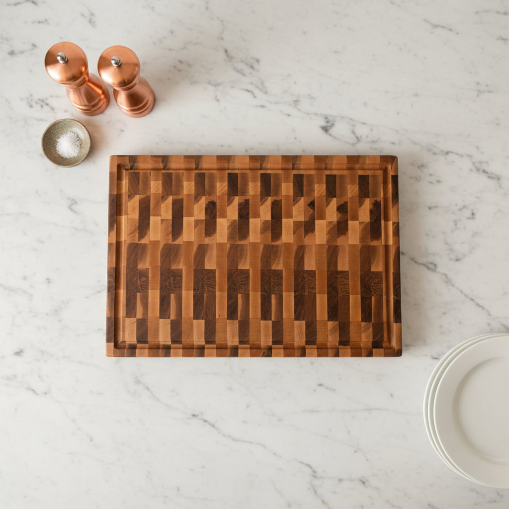Handcrafted End Grain Maple Cutting Board 14 x 20 x 1.75 Butcher Block