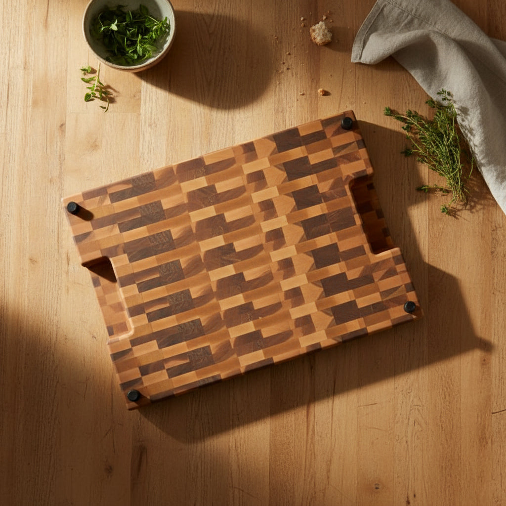 Handcrafted End Grain Maple Cutting Board 14 x 20 x 1.75 Butcher Block
