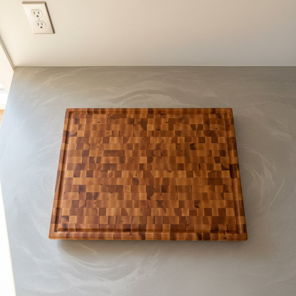 XL End Grain Northern Hard Maple Cutting Board 16.5 x 21.75 x 1.75