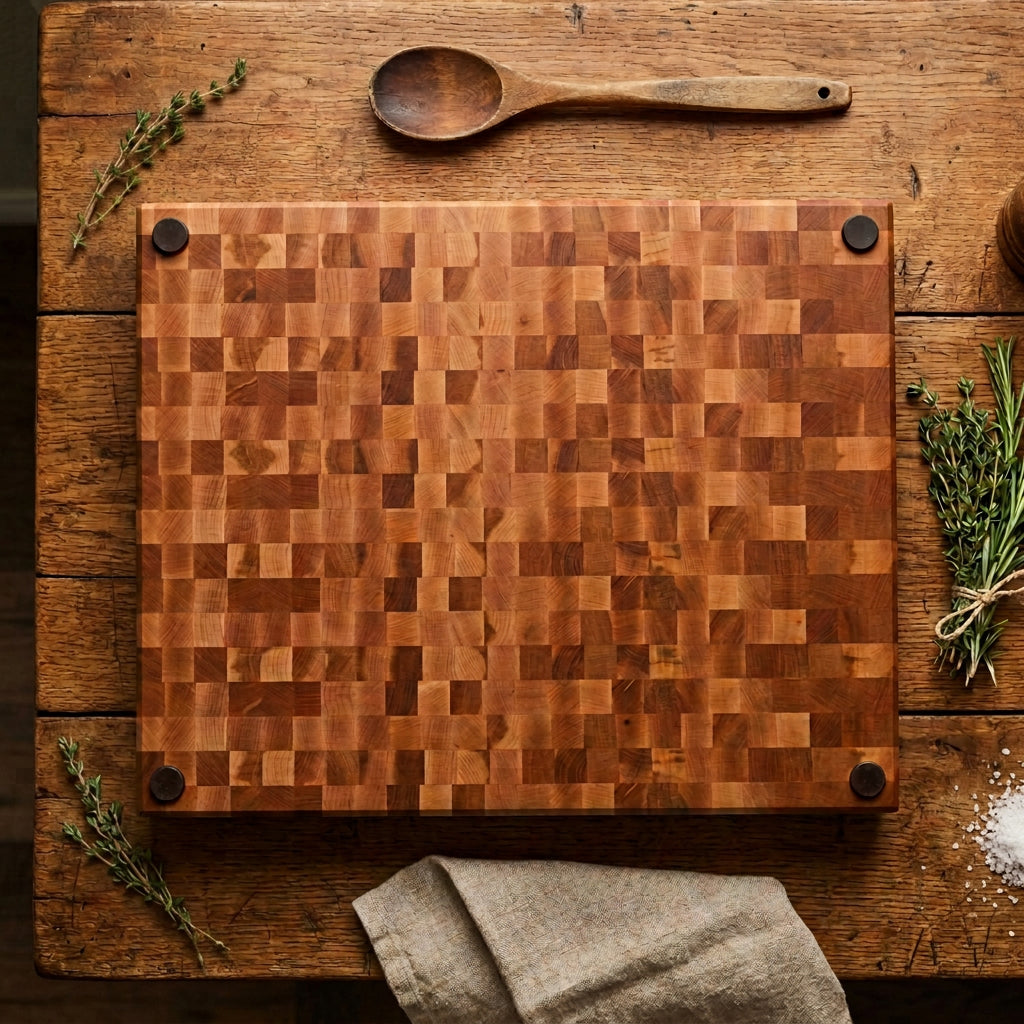 Northern Hard Maple End Grain Cutting Board 15.75" x 19.75"
