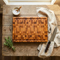 12x17 End Grain Maple Cutting Board with Juice Groove