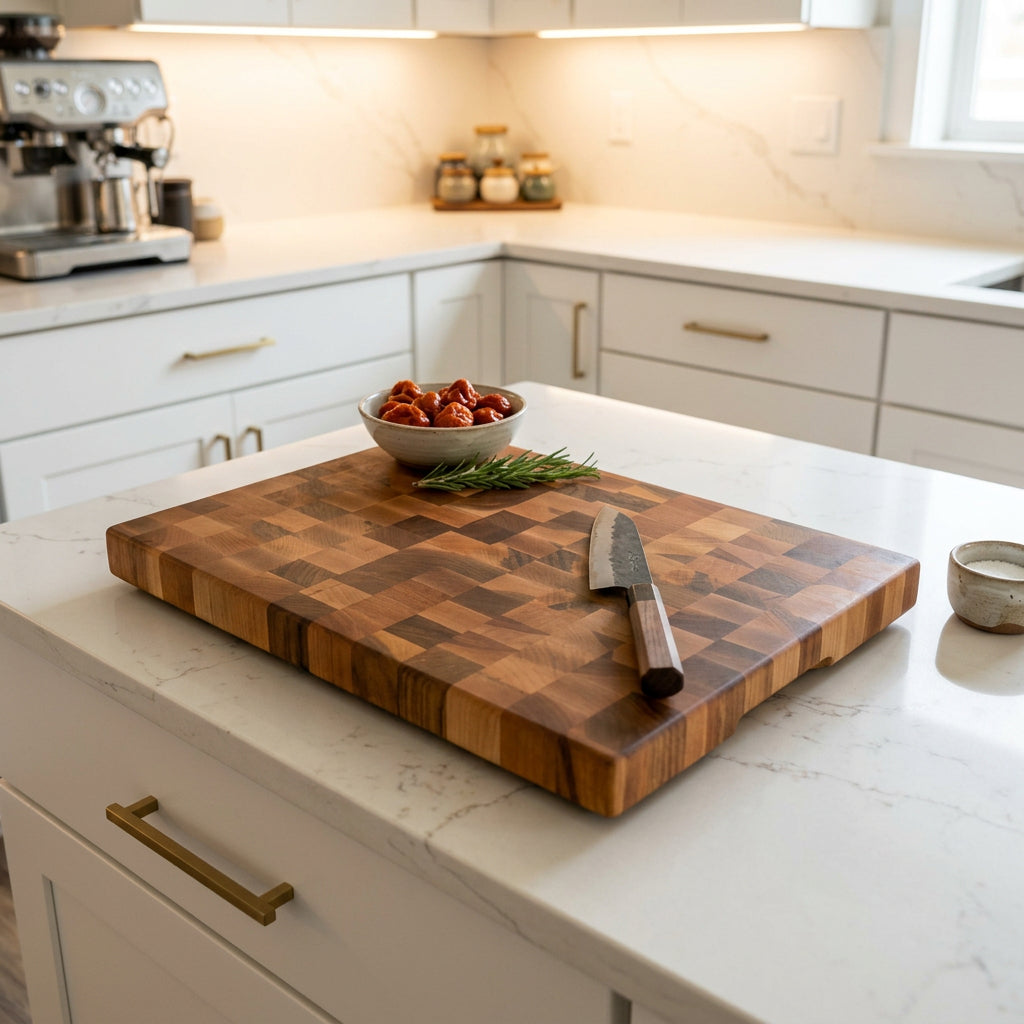 11.5x18 End Grain Maple Cutting Board 2" Thick
