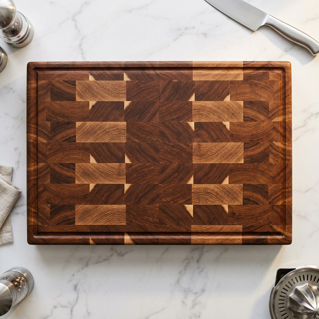 XXL Hickory End Grain Cutting Board 16" x 24" x 2.5"