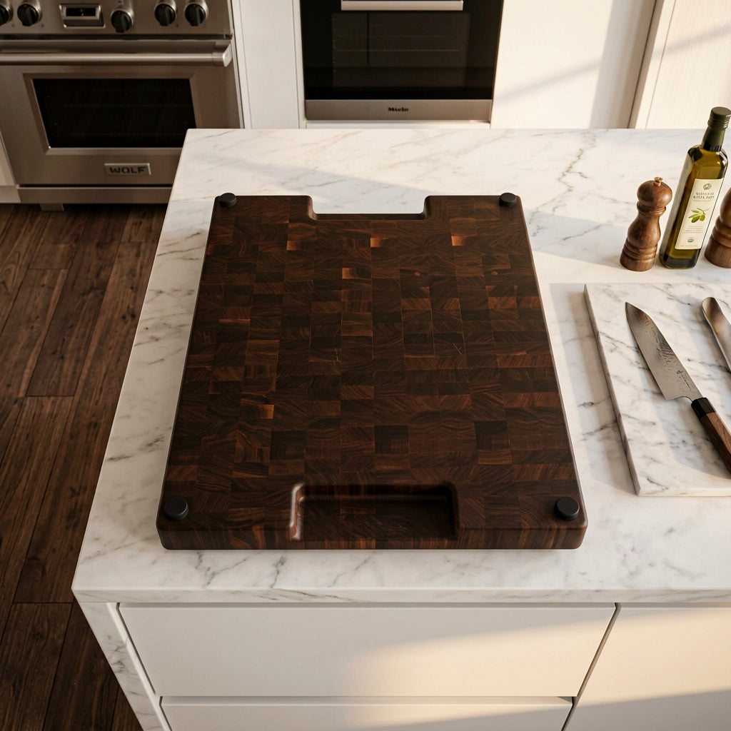 XL Black Walnut End Grain Cutting Board 18" x 24" x 2"