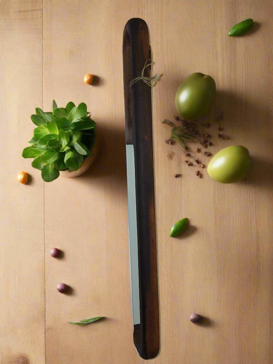 Bread Knife - Handcrafted 16" Tigerwood