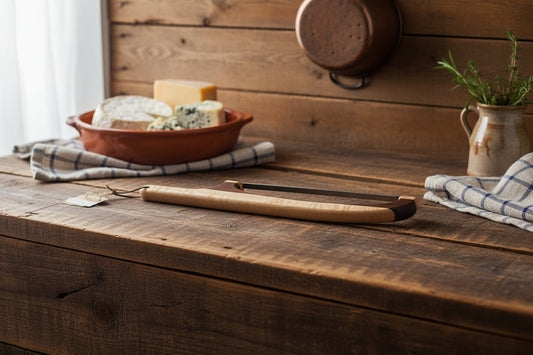 Handmade 16" Curly Maple & Black Walnut Bread Knife / Sourdough Knife