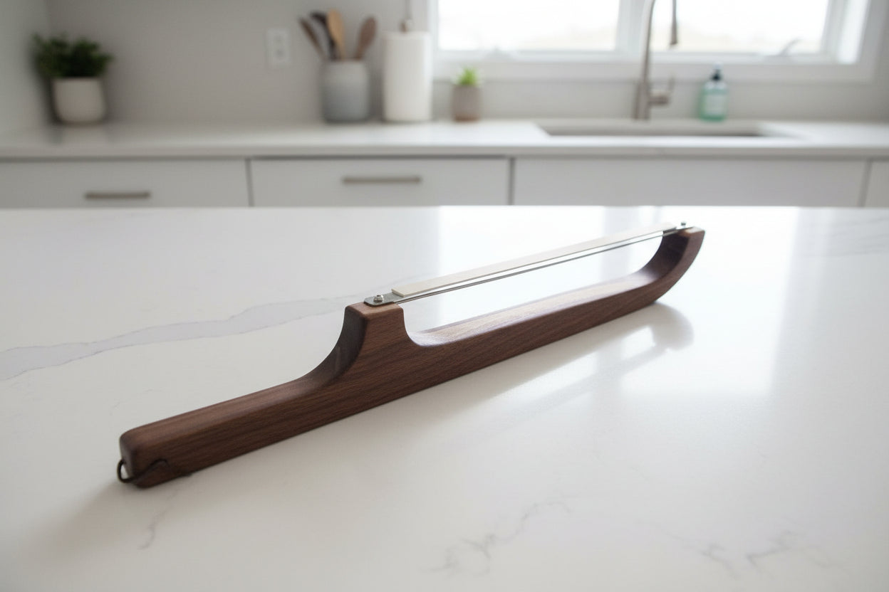 Handcrafted 16" Black Walnut Bread Knife