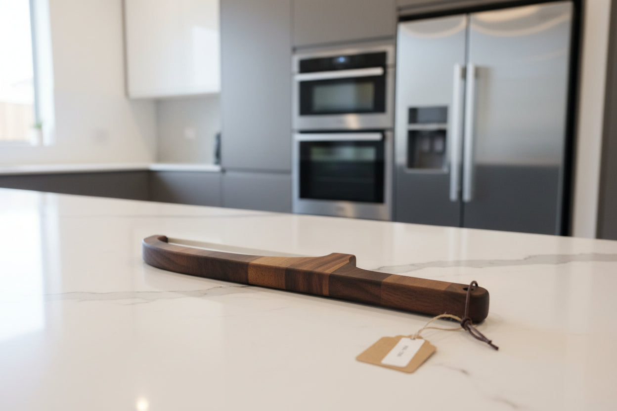 Handcrafted 16" Black Walnut Bread Knife