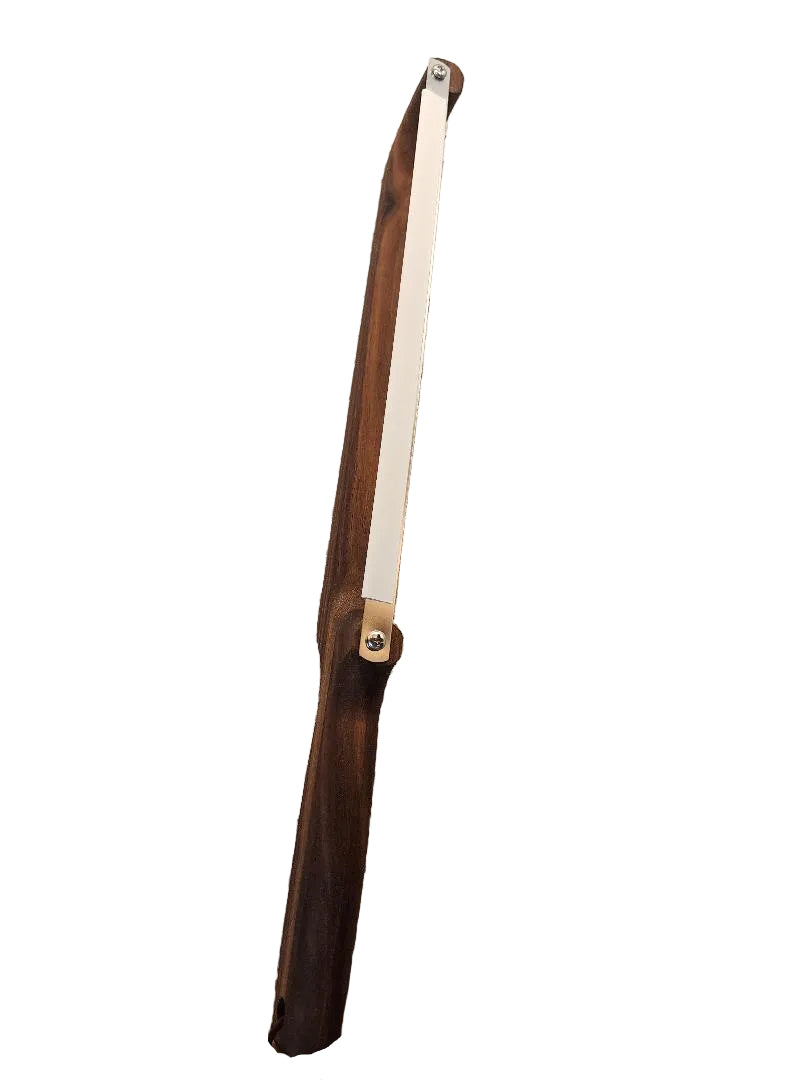 Handcrafted 16" Black Walnut Bread Knife — Right‑Handed Artisan Slicer