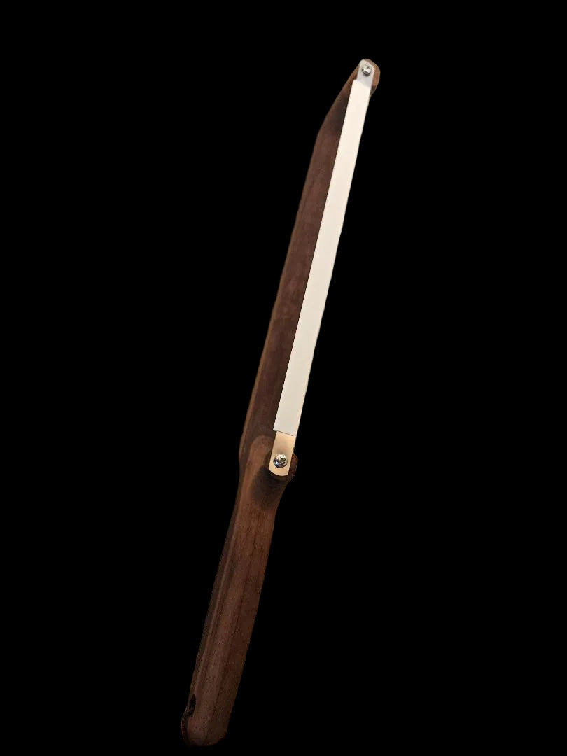 Handcrafted 16" Black Walnut Bread Knife — Right‑Handed Artisan Slicer